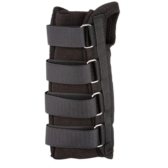 Rolyan D-Ring Wrist Brace, Regular Length, Black