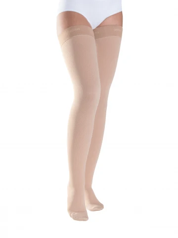 Sigvaris Cotton Thigh Knobbed Grip-Top Stockings