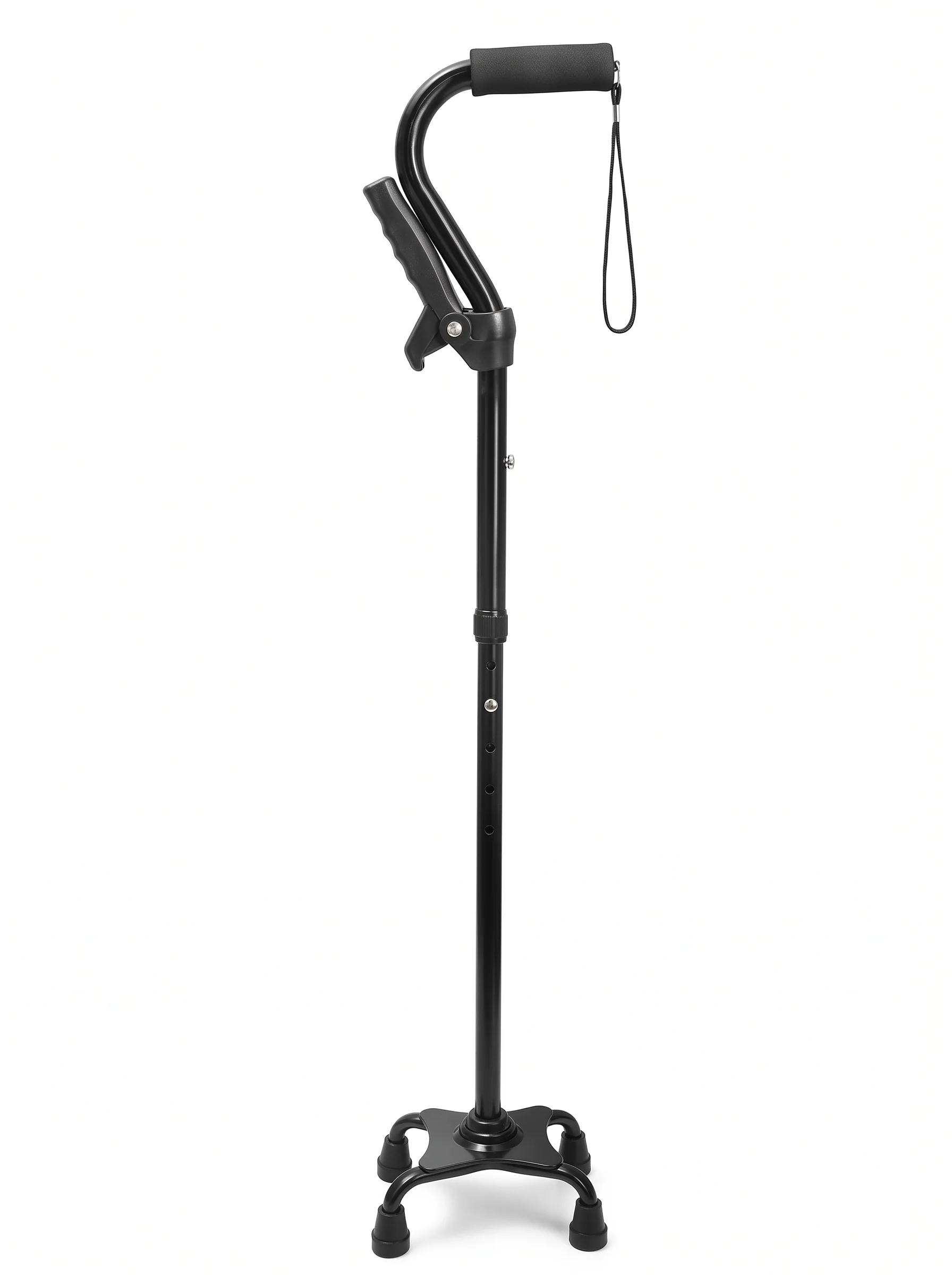 Enjoycare Folding Quad Walking Stick with Offset Handle – EK-810